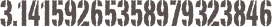 3.14159265358979323846